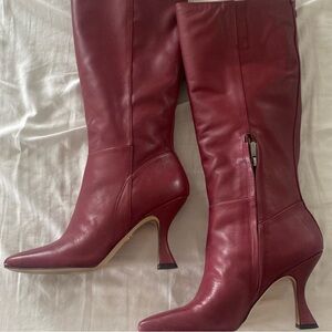 Sam Edelman Red Knee-High Boots